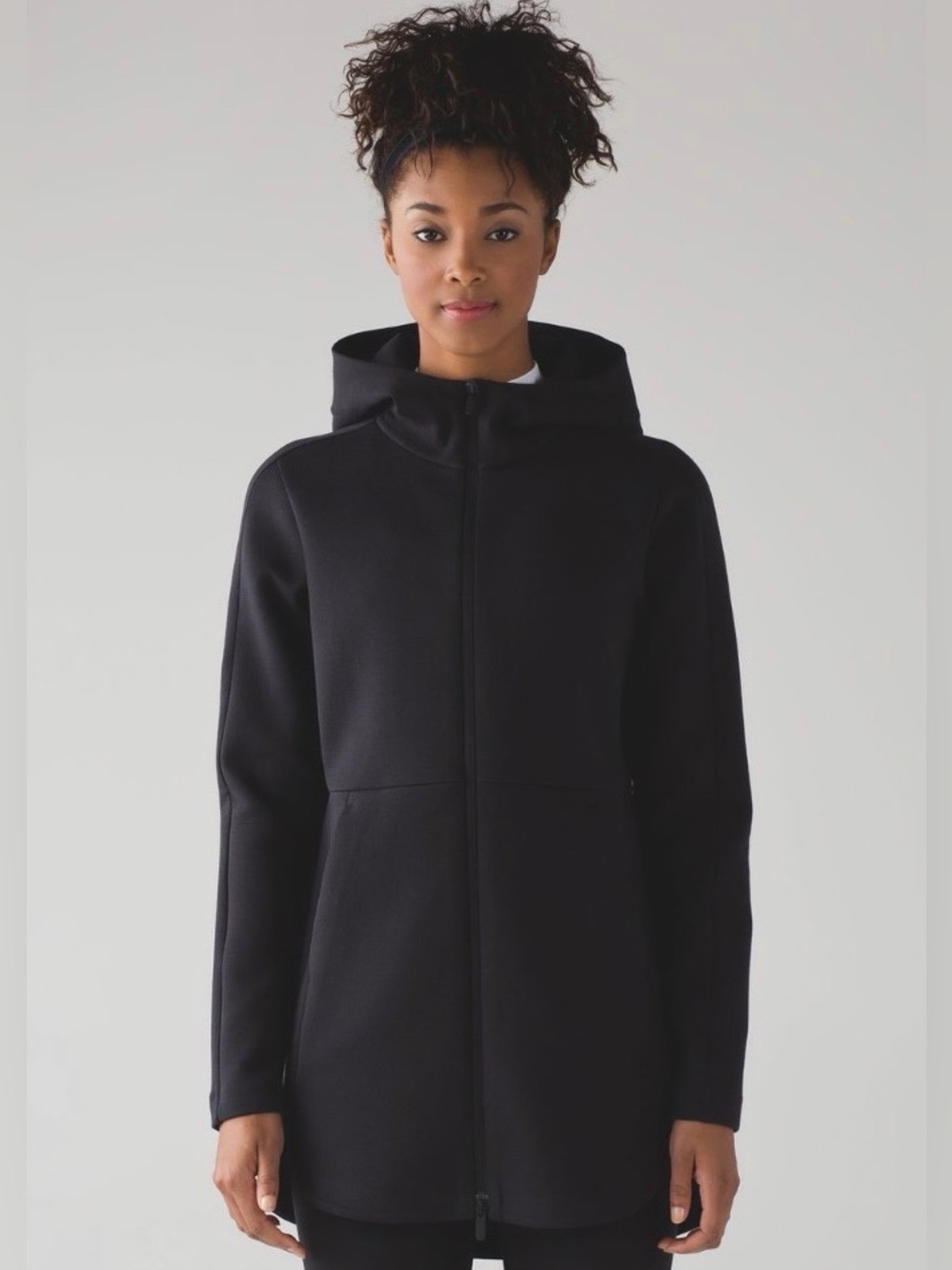 Lululemon Full Zip Going Places Hooded Jacket Hoodie Outdoors Women’s Sz 4 Black